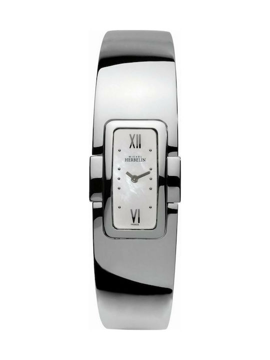 Michel Herbelin Watch with Silver Metal Bracelet