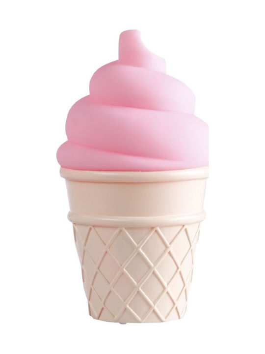 A Little Lovely Company Led Παιδικό Διακοσμητικό Φωτιστικό Ice Cream Ροζ