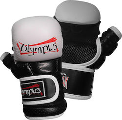 Olympus Sport Max Γάντια ΜΜΑ Δερμάτινα Λευκά