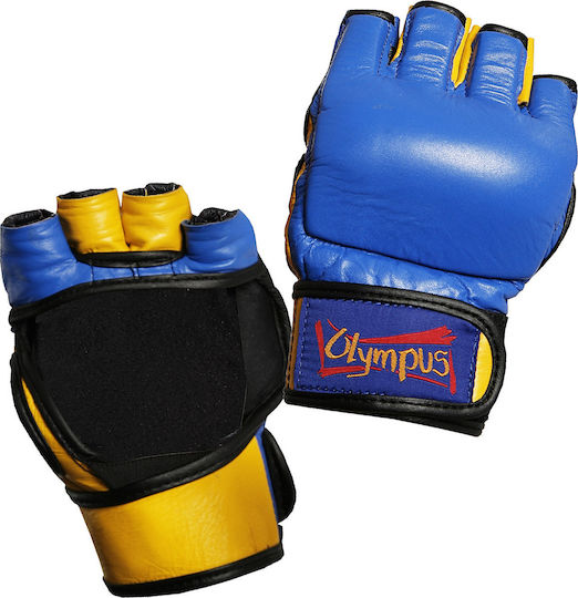 Olympus Sport Synthetic Leather MMA Gloves Blue