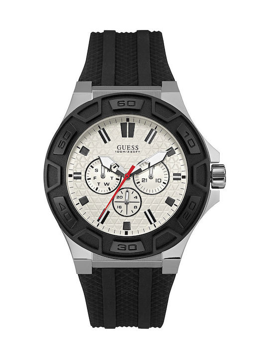 Guess Ανδρικό Ρολόι 45mm Χρονογράφος Μπαταρίας ...