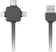 Allocacoc Flat USB to Lightning,Type-C,micro US...