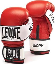 Leone Shock Synthetic Leather Boxing Competition Gloves Red