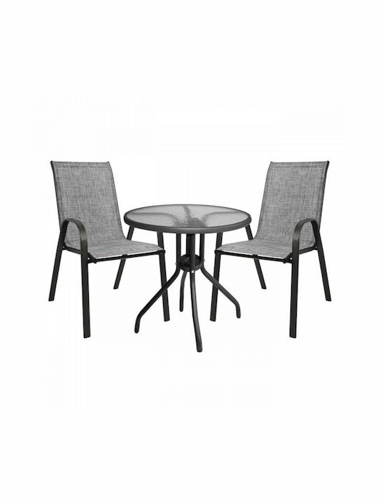 Dining Set For Small Outdoor Spaces Leon 3 Piec...