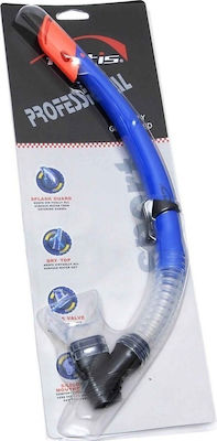 Fortis Snorkel Blue with Silicone Mouthpiece