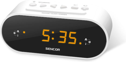 Sencor SRC1100 W Tisch-Digitaluhr mit Wecker & Radio SRC 1100 W Sencor SRC1100 W Tisch-Digitaluhr mit Wecker & Radio SRC 1100 W