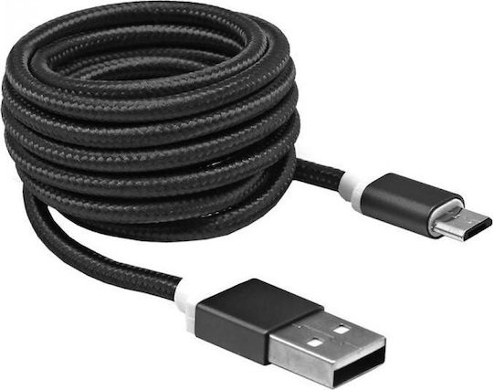 Sbox 1.5m Braided USB 2.0 to micro USB Cable (USB-10315B)