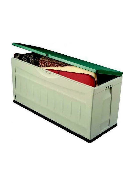 Eldir Plastic Outdoor Storage Box Ecru 118x46x59cm