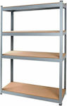 Tactix Dexion with 4 Wooden Shelves L76xD30.5xH152.5cm