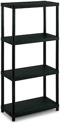 Ραφιέρα Πλαστική Qblack 3060 S/4 με 4 Ράφια Μαύρη 60x30x132εκ. 175207.0160 Ραφιέρα Πλαστική Qblack 3060 S/4 με 4 Ράφια Μαύρη 60x30x132εκ. 175207.0160