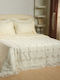 Viopros Set Bridal Sheets Super King Size 4 Pieces Ecru 240x260cm