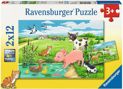 Kinderpuzzle Baby Animals On The Farm für 3++ Jahre 24pcs Ravensburger