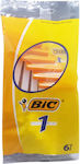 Bic Classic 1 Disposable Razors with 1 Blade 6pcs