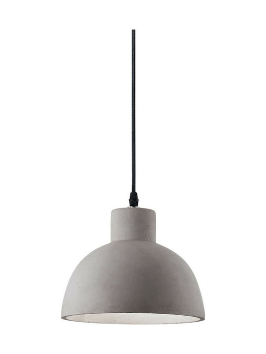 Ideal Lux OIL-5 SP1 Pendant Light Suspension for Socket E27 Gray