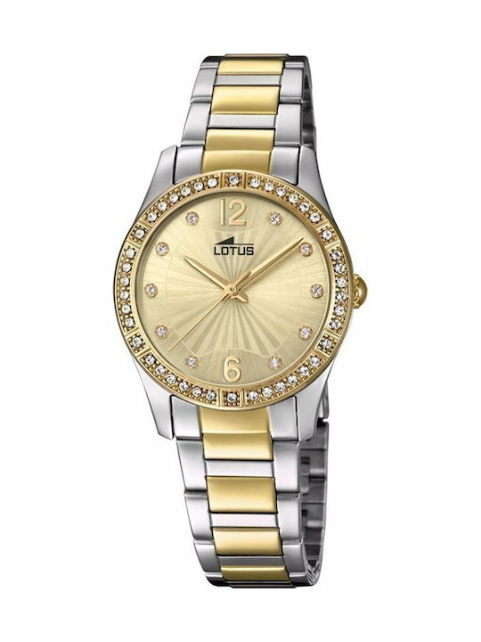 Lotus Watches Ceas de Damă cu Auriu Brățară Metalică