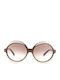 Emilio Pucci Damen Sonnenbrille mit Braun Kunststoff Gestell EP55 48F