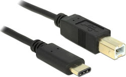 DeLock USB 2.0 USB-C male - USB-B 2m (83330)