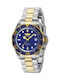 Invicta Pro Diver Men's Watch 40mm Automatic with Gold Metal Bracelet