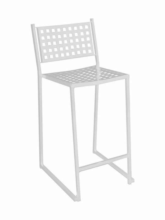 Табуретка Бар За външна употреба Caprice Бял 1бр 43x50x102см
