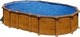 Gre Amazonia Oval KITPROV7388WO Οβάλ Πισίνα Ξύλινη 730x375x132εκ. Καφέ