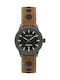 Nautica Watch Battery with Brown Leather Strap NAD16000G