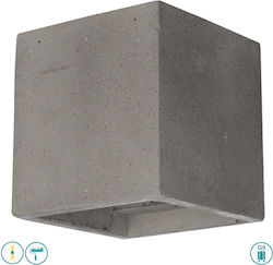 Viokef Concrete 4096901 Φωτιστικό Τοίχου Γκρι 11.5x11.5x11.5εκ.
