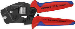 Knipex Steckverbinderpresse Querschnitt 0.08-10mm² mit Kastenmechanismus (Länge 190mm)