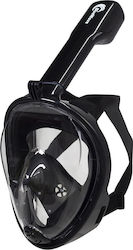 Bluewave Silicone Full Face Diving Mask Black L/XL Black