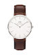 Daniel Wellington Classic Bristol Ceas Baterie cu Maro Curea de piele