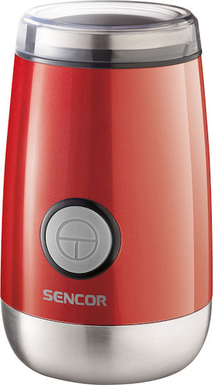 Sencor Electric Coffee Grinder 150W for 60gr Beans Red