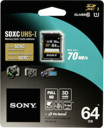 Sony SF64U SDXC 64GB Class 10 U1 UHS-I