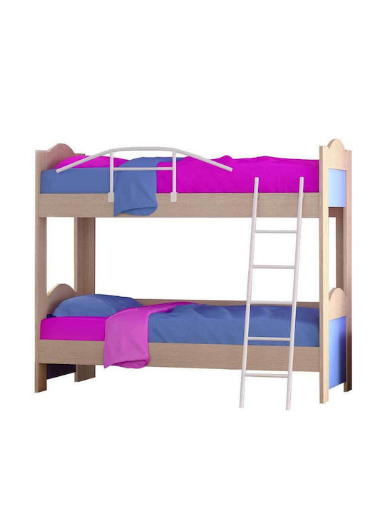 No 60 Kids Bed Bunk Single Light Blue for Mattr...