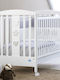 Pali Birillo Baby Crib White with Drawers and Wheels