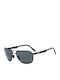 Maui Jim Castles 728 2M Grey Black Matte Ανδρικά Γυαλιά Ηλίου με Μαύρο Μεταλλικό Σκελετό και Γκρι Polarized Φακό 728-2M