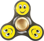 Fidget Spinner Smile Face Aluminium Three Leaves 3 Metal Multicolour