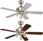 Westinghouse Kingston 72114 Ceiling Fan 105cm with Light Weathered Maple/Silver