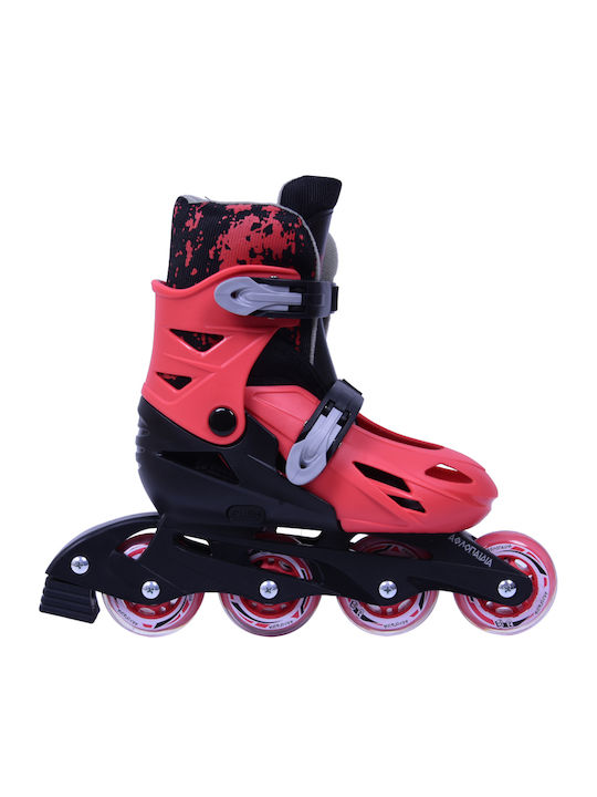 Athlopaidia Kids Adjustable Inline Rollers Red