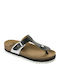 Scholl Idylla Leather Women's Flat Sandals Anatomic