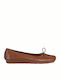 Leather Ballerinas Freckle Ice Tabac Brown