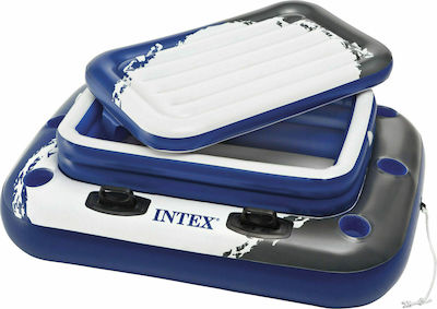 Intex Mega Chill Inflatable Floating Drink Holder with Handles Blue