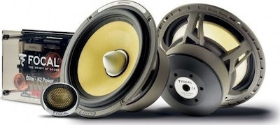 Focal Car Speaker Set ES 165KX2 Separate 6.5" with 120W RMS (2 Way)