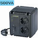 Energenie EG-AVR-0501 Compact Voltage Regulator Relay 500VA with 2 Sockets Current
