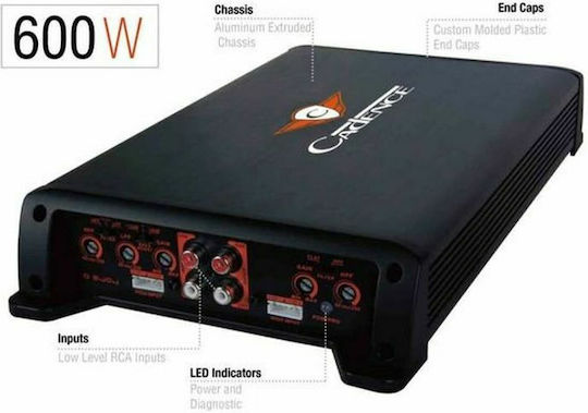 Cadence Ενισχυτής Αυτοκινήτου Q Series Amplifier 4 Καναλιών (Κλάση A/B)
