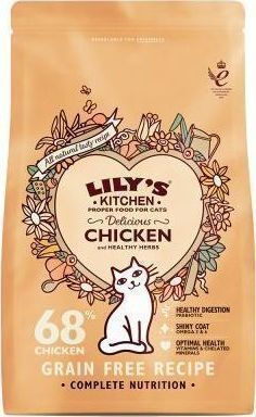 Lily's Kitchen Delicious Complete Ξηρά Τροφή Γάτας με Κοτόπουλο 0.8kg