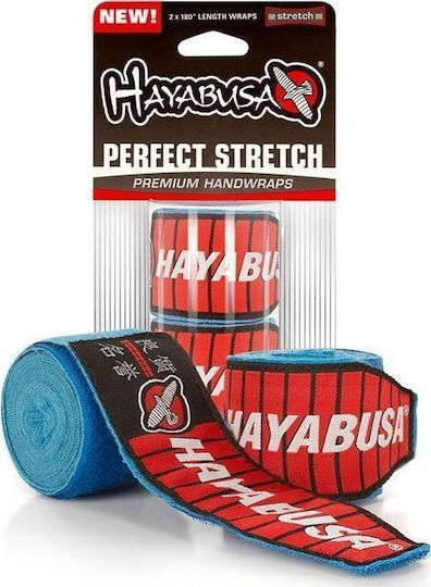 Hayabusa Perfect Stretch 2.0 PS2HW Martial Arts Hand Wraps 4.6m Blau