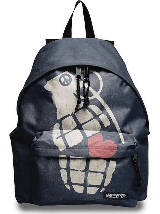 Unkeeper Black School Bag Backpack Junior High-High School in Black color