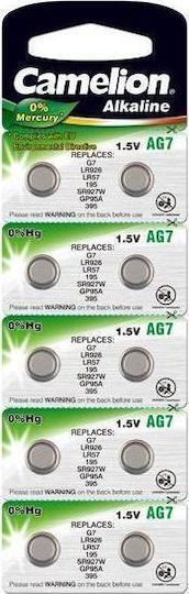 Camelion AG7 Αλκαλικές Μπαταρίες Ρολογιών LR57 1.5V 10τμχ