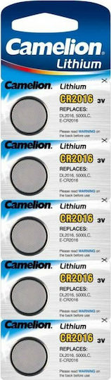 Camelion Batterien Lithium für Uhren CR2016 3V 5Stück