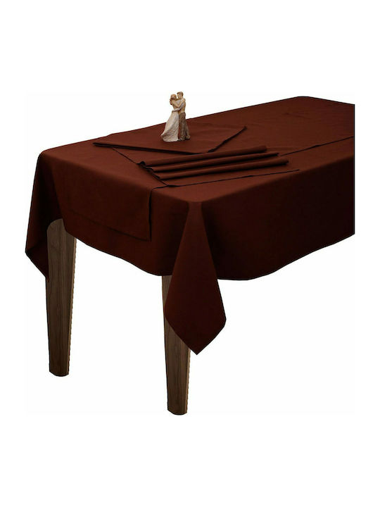 Viopros Tablecloth Sarah 3 Brown 160x250cm