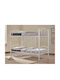 Floor Pat pentru Copii Cușeta Single Alb pentru Saltea 90x190cm